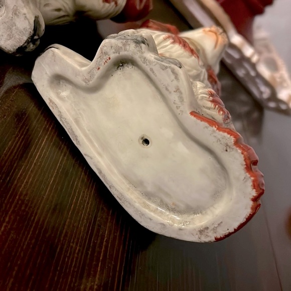 Antique Pair Victorian English Staffordshire Dogs - Picture 16 of 17